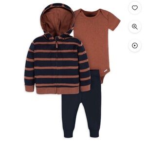 Gerber Baby Boy Jacket, Bodysuit and Pants Set, 3-Piece
